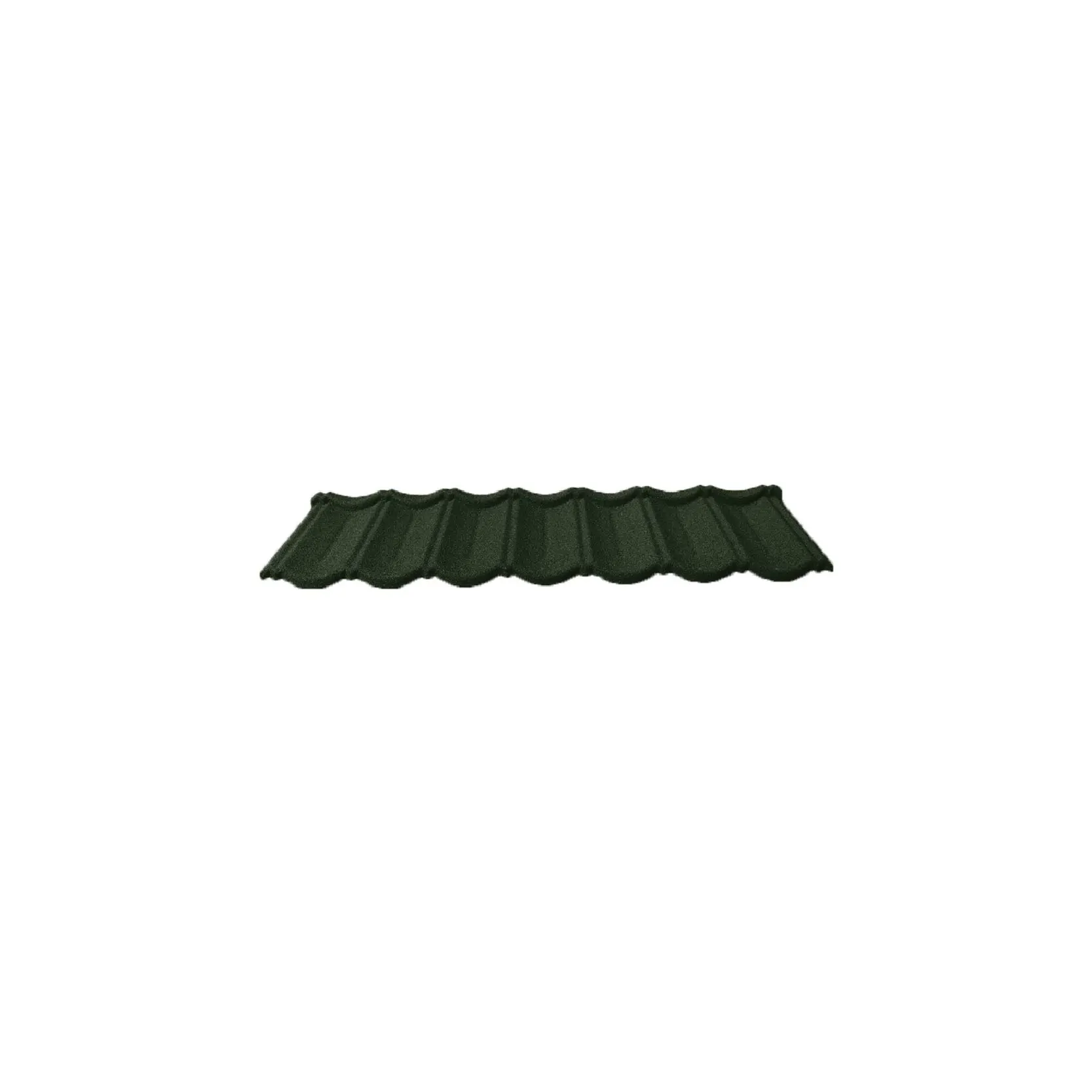 RUBY TILE ROOFING BLACK/GREEN GALVANIZED STEEL